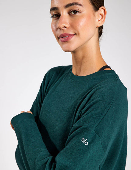 Alo Yoga Soho Pullover - Midnight Greenimages3- The Sports Edit