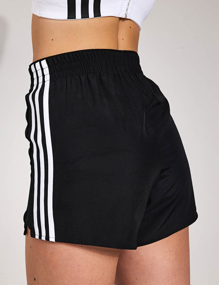 adidas 3-Stripes High Waisted Shorts - Black/Whiteimages2- The Sports Edit