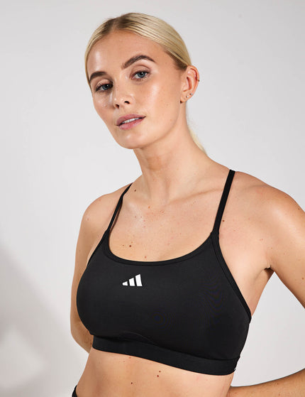 adidas Aeroreact Training 3-Stripes Bra - Blackimages1- The Sports Edit