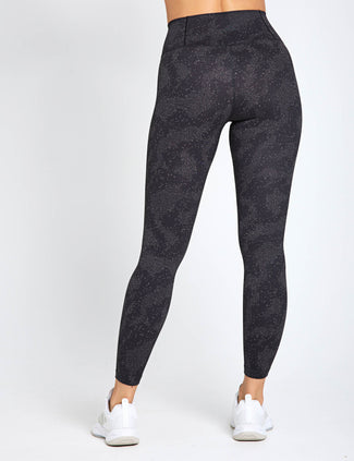 All Me Print 7/8 Leggings - Charcoal/Black