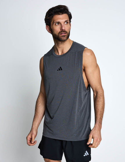 adidas Designed For Training Workout Tank Top - Dark Grey Heather/Solid Greyimages1- The Sports Edit