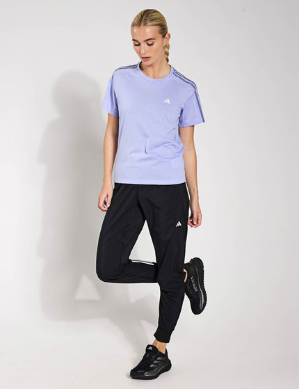 adidas Own the Run 3-Stripes T-Shirt - Violet Toneimages5- The Sports Edit