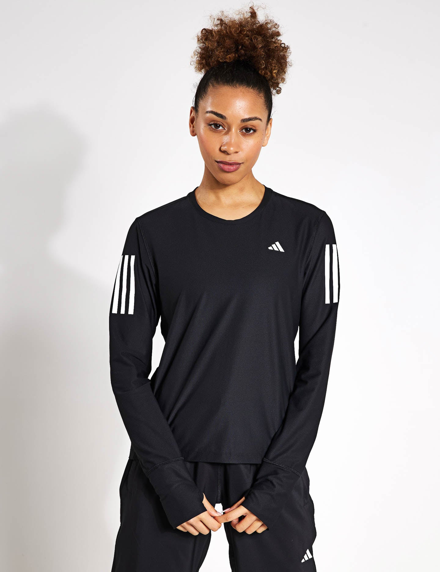 adidas | Own The Run | Long The Tee Edit Sports - Black Sleeve