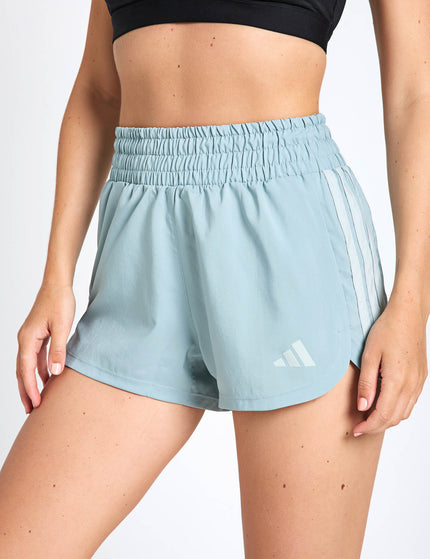 adidas Pacer Workout Woven High Rise Shorts - Wonder Sage/Blackimages1- The Sports Edit