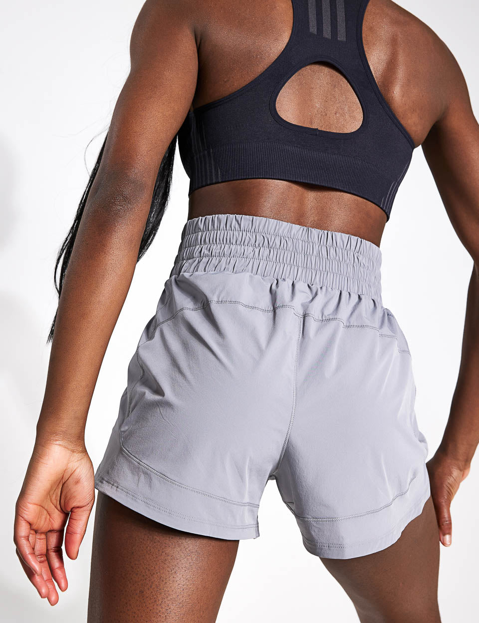 adidas, Pacer Stretch-Woven Lux Shorts - Grey