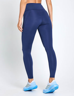 Run Essentials Full Length Leggings - Tech Indigo
