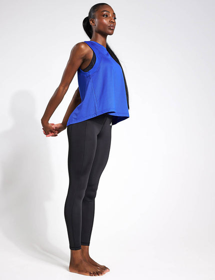 adidas Studio Tank Top - Semi Lucid Blue/Grey Siximages5- The Sports Edit