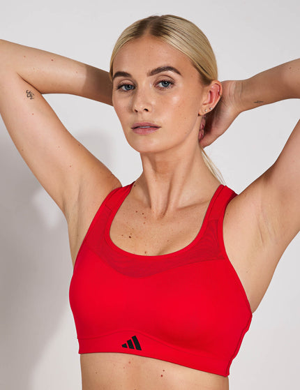 adidas TLRD Impact Training High Support Bra - Pure Rubyimages1- The Sports Edit