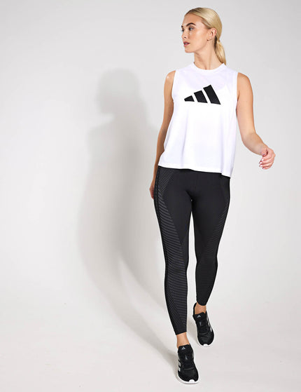 adidas Train Essentials Big Performance Logo Training Tank Top - White/Blackimages4- The Sports Edit