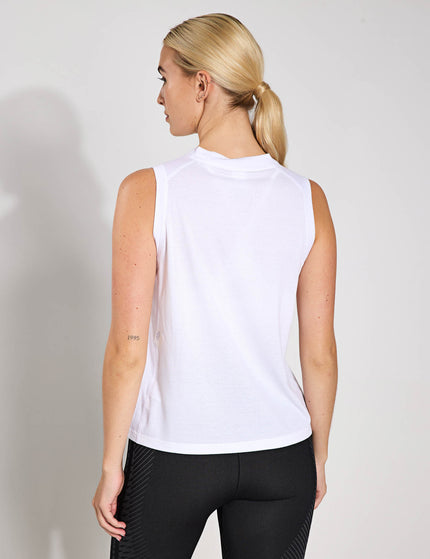 adidas Train Essentials Big Performance Logo Training Tank Top - White/Blackimages2- The Sports Edit