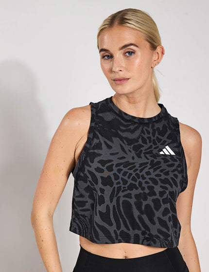 adidas Train Essentials Allover Print Workout Tank Top - Blackimages1- The Sports Edit