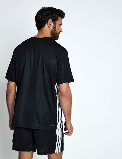 adidas Workout Essentials Base 3-Stripes T-Shirt - Black/Whiteimages2- The Sports Edit