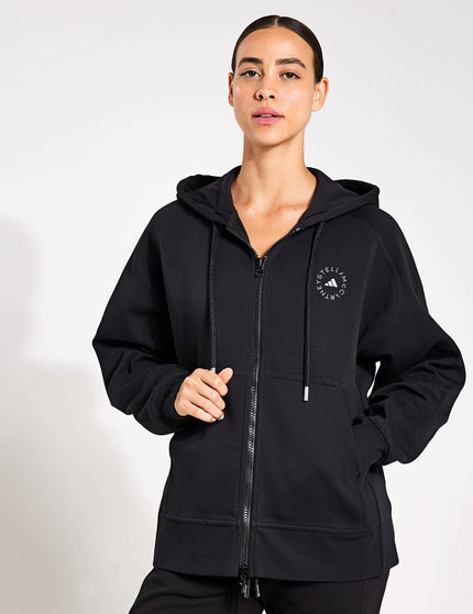 adidas X Stella McCartney Full-Zip Hoodie - Black/Whiteimages1- The Sports Edit