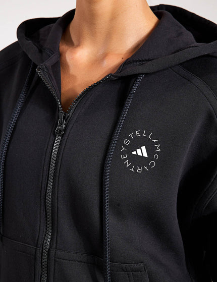 adidas X Stella McCartney Full-Zip Hoodie - Black/Whiteimages3- The Sports Edit