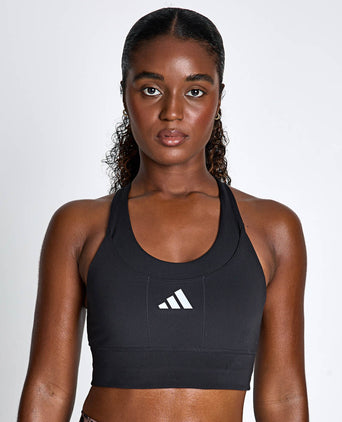 adi365 Running Pocket Medium Support Bra - Black