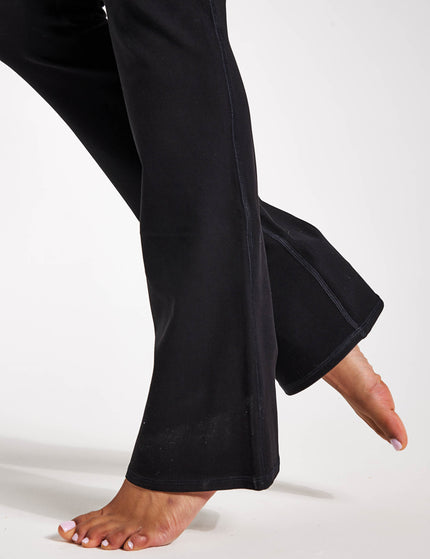 Alo Yoga Alosoft Low-Rise Foldover Bootcut Legging - Blackimages4- The Sports Edit