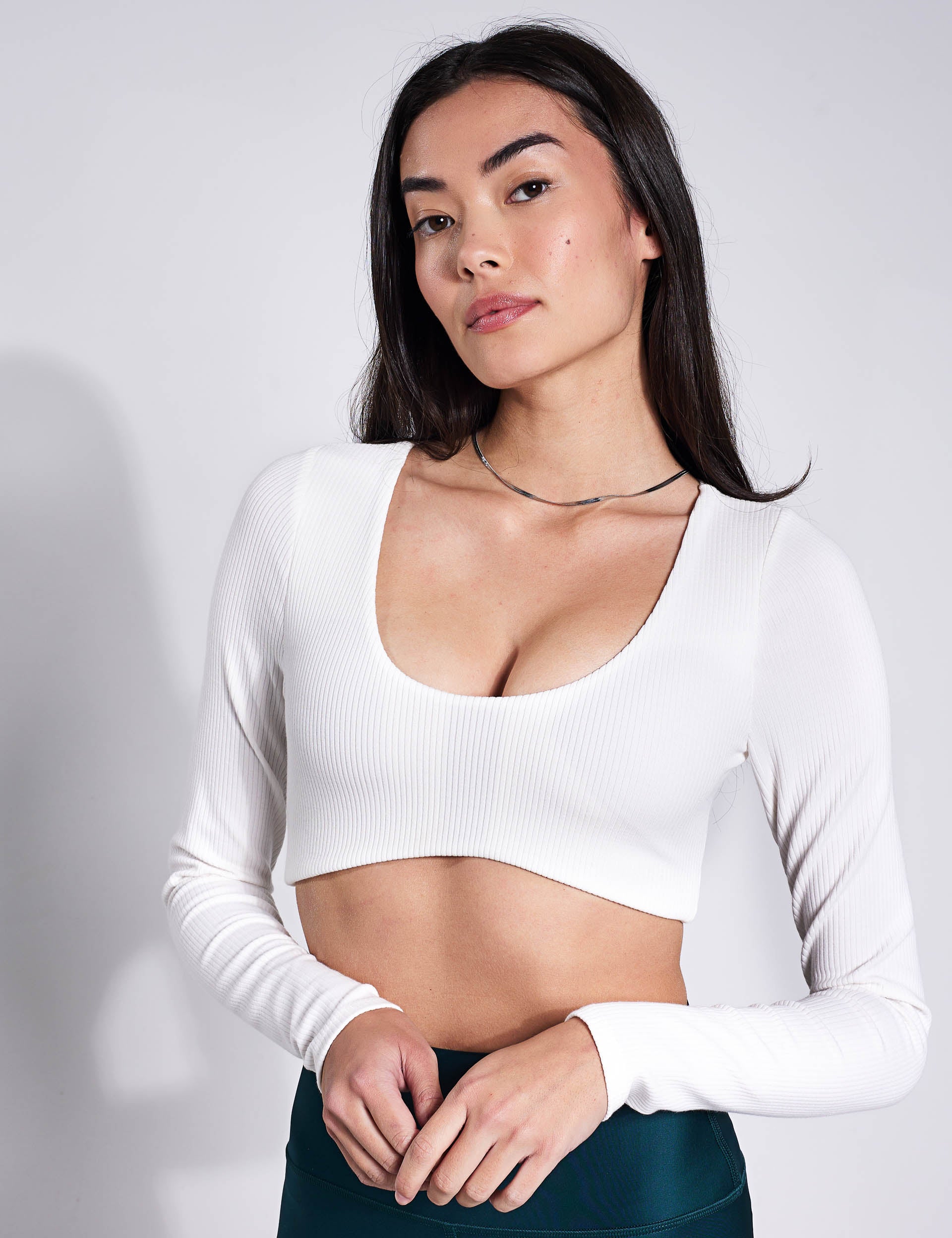 Ribbed Defined Long Sleeve Bra curated on LTK