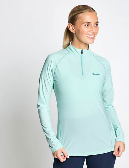 Berghaus 24/7 Tech Tee Long Sleeve Half Zip - Light Electroimages4- The Sports Edit
