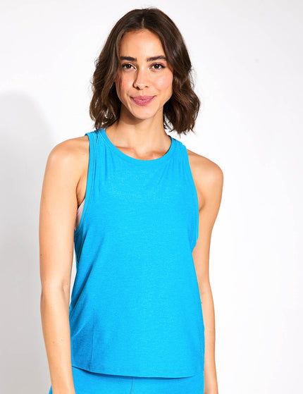 Beyond Yoga Featherweight Rebalance Tank - Cali Blue Heatherimages1- The Sports Edit