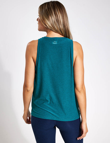 Beyond Yoga Featherweight Rebalance Tank - Lunar Teal Heatherimages2- The Sports Edit