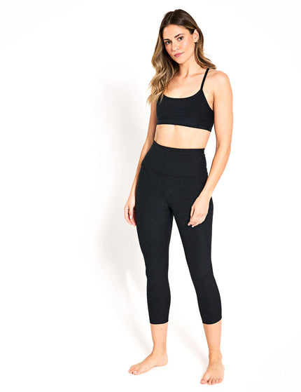 Beyond Yoga Spacedye Out Of Pocket High Waisted Capri Legging - Darkest Nightimages4- The Sports Edit