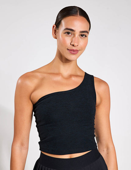 Beyond Yoga Spacedye The Bold Shoulder Cropped Tank - Darkest Nightimages1- The Sports Edit