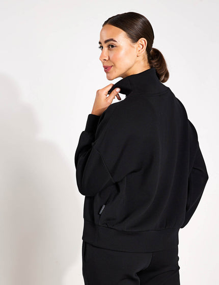 Varley Hawley Half Zip Sweat - Blackimages4- The Sports Edit