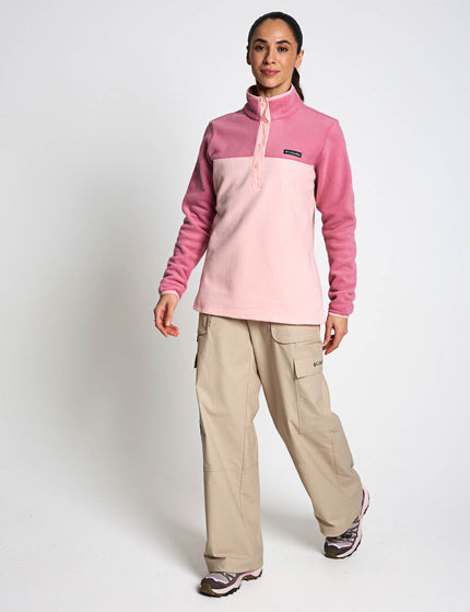 Columbia Benton Springs Half Snap Pullover - Pink Sandimages6- The Sports Edit