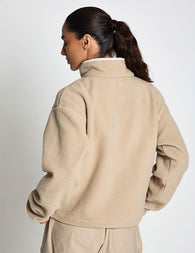 Columbia | Helvetia II Crop Snap Fleece - Lavender | The Sports Edit