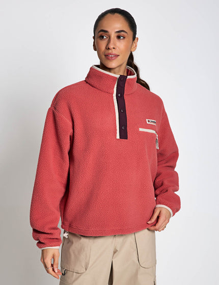 Columbia Helvetia II Cropped Sherpa Half Snap Fleece - Washed Redimages1- The Sports Edit