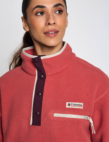 Columbia Helvetia II Cropped Sherpa Half Snap Fleece - Washed Redimages3- The Sports Edit