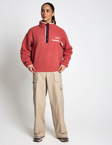 Columbia Helvetia II Cropped Sherpa Half Snap Fleece - Washed Redimages6- The Sports Edit