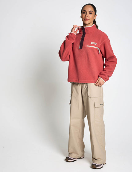 Columbia Helvetia II Cropped Sherpa Half Snap Fleece - Washed Redimages5- The Sports Edit