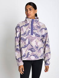 Columbia | Helvetia II 1/2 Snap Print Fleece -Purple | The Sports Edit