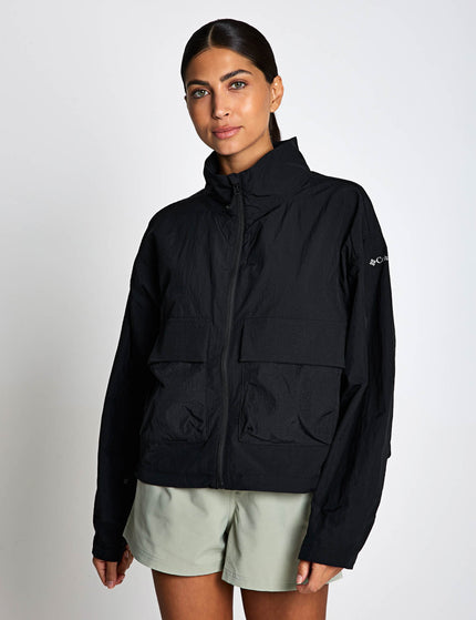 Paracutie Cropped Cargo Windbreaker - Black