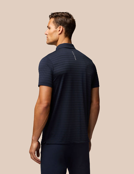 Castore Pinnacle Pique Stripe Polo - Navy/Whiteimages4- The Sports Edit