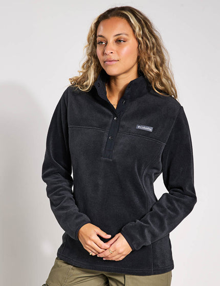 Columbia Benton Springs Half Snap Pullover - Blackimages1- The Sports Edit