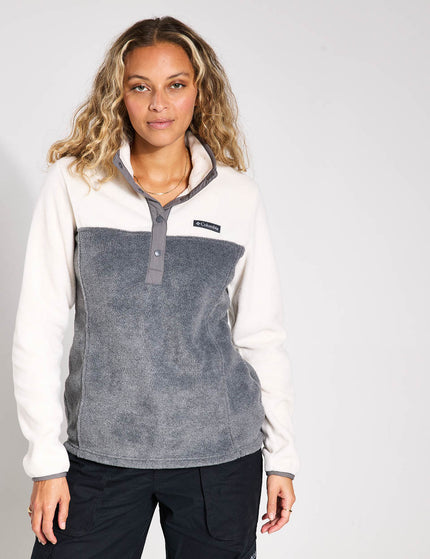 Columbia Benton Springs Half Snap Pullover - City Grey Heather/Chalkimages1- The Sports Edit