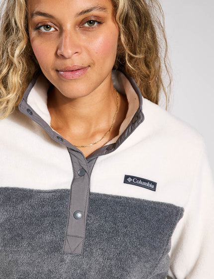 Columbia Benton Springs Half Snap Pullover - City Grey Heather/Chalkimages3- The Sports Edit