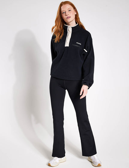 Columbia Helvetia Cropped Half Snap Fleece - Blackimages4- The Sports Edit