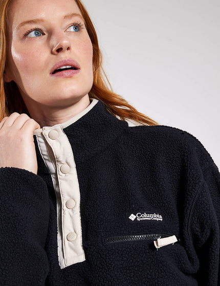 Columbia Helvetia Cropped Half Snap Fleece - Blackimages3- The Sports Edit