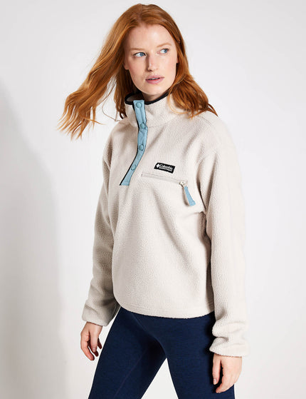 Columbia Helvetia Cropped Half Snap Fleece - Dark Stoneimages3- The Sports Edit