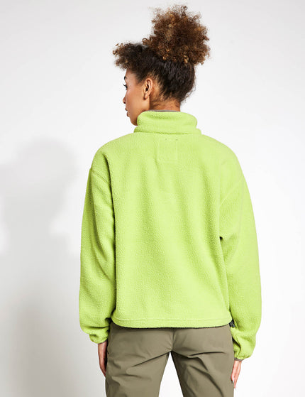 Columbia Helvetia Cropped Half Snap Fleece - Napa Green/Whisper/Stone Greenimages2- The Sports Edit