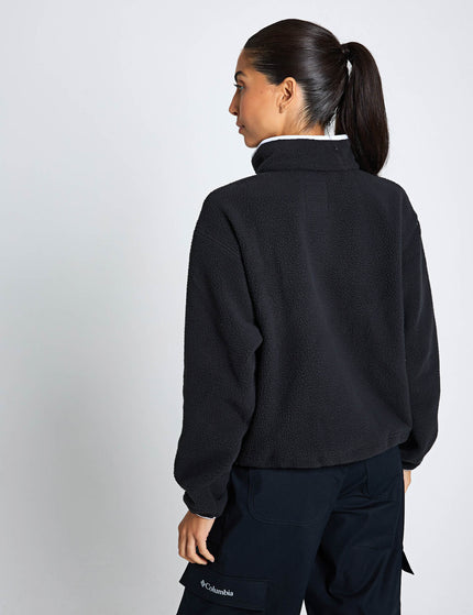 Columbia Helvetia II Cropped Sherpa Half Snap Fleece - Blackimages2- The Sports Edit