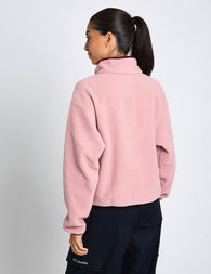 Columbia | Helvetia II Crop Snap Fleece - Alpenglow | The Sports Edit