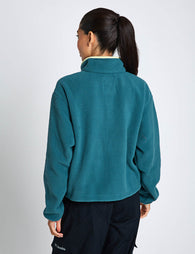 Columbia | Helvetia II Crop 1/2 Snap Fleece - Safari | The Sports Edit