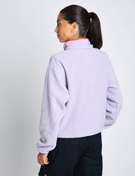 Columbia | Helvetia II Crop Snap Fleece - Lavender | The Sports Edit