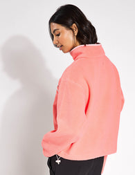 Columbia | Helvetia II Crop 1/2 Snap Fleece - Safari | The Sports Edit