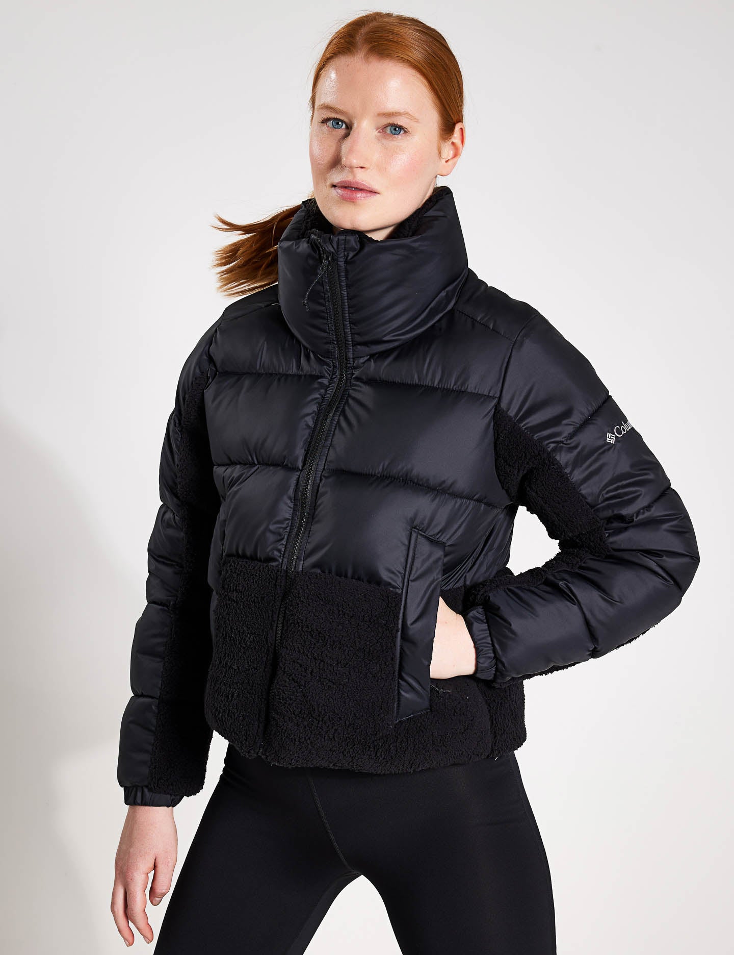 OUTDOOR FEMME Columbia TECHY HYBRID™ - Polaire Femme tradewinds black -  Private Sport Shop