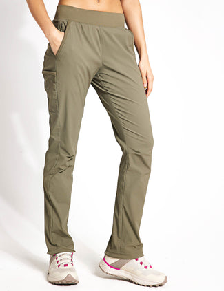 Leslie Falls Trousers - Stone Green